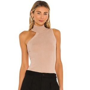 Superdown Luz Knit Top in Nude
